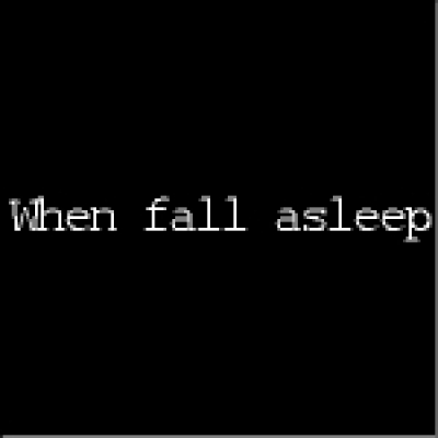 when fall asleep